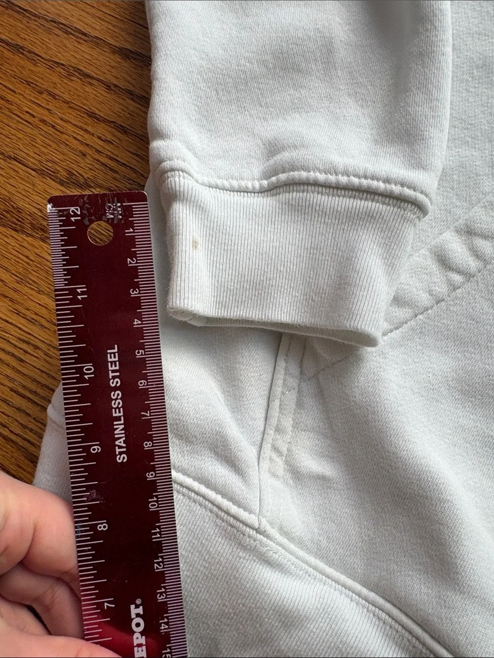 GAP White Crewneck Hoodie with Navy Logo